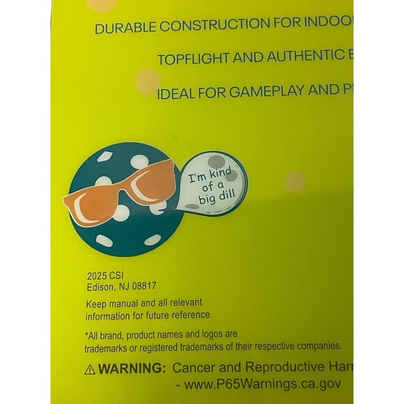 Pickle OJoe 40 Hole Performance Pickleballs 6 Pack For Indoor Outdoor Use - Picture 5 of 6